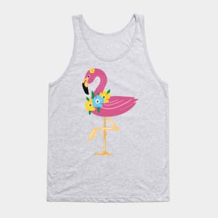 Awesome Floral Flamingo Queen Merch T-shirt and Accessories - ladies gift ideas Tank Top